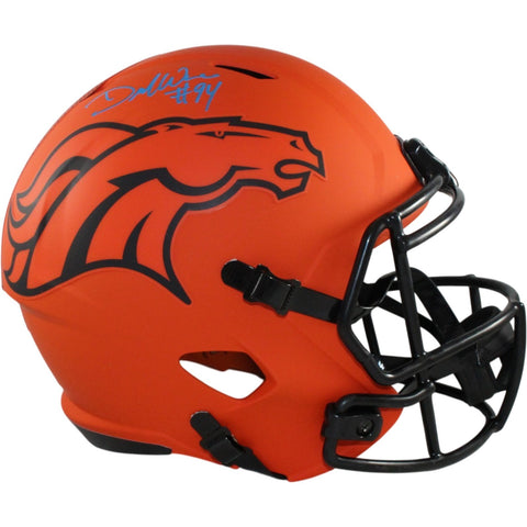 Demarcus Ware Autographed Denver Broncos F/S Rave Helmet Beckett Witness 56369