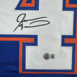 Framed Autographed/Signed Javon Kearse 35x39 Florida Blue Jersey BAS COA