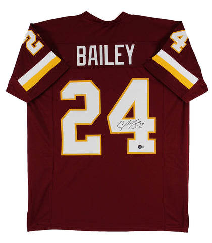 Champ Bailey Authentic Signed Maroon Pro Style Jersey Autographed BAS Witnessed