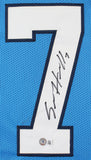 UNC Sam Howell Authentic Signed Carolina Blue Pro Style Jersey BAS Witnessed