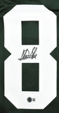 Sterling Sharpe Autographed Green Pro Style Jersey - Beckett W Hologram *Black