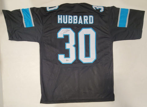 CHUBA HUBBARD SIGNED AUTOGRAPHED PRO STYLE CUSTOM XL JERSEY BECKETT QR