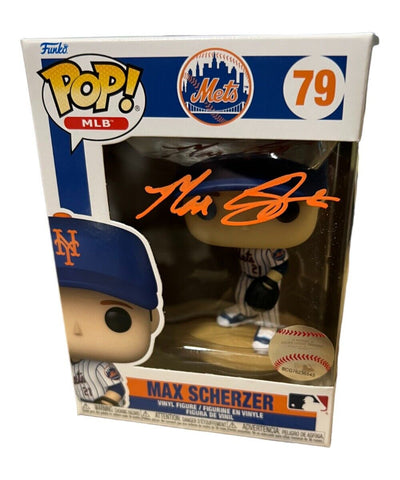 Max Scherzer Autographed Funko Pop MLB #79 New York Mets MLB 41155