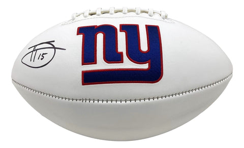 Tommy Devito Signed New York Giants Logo Football BAS ITP