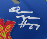 Quinyon Mitchell Signed/Auto Blue Super Bowl LIX Mini Helmet Eagles PSA 192757