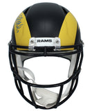 Davante Adams Autographed Rams Black Rivalries Full Size Speed Helmet Beckett