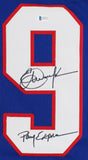 SMU Eric Dickerson Pony Express Authentic Signed Blue Jersey BAS Witnessed