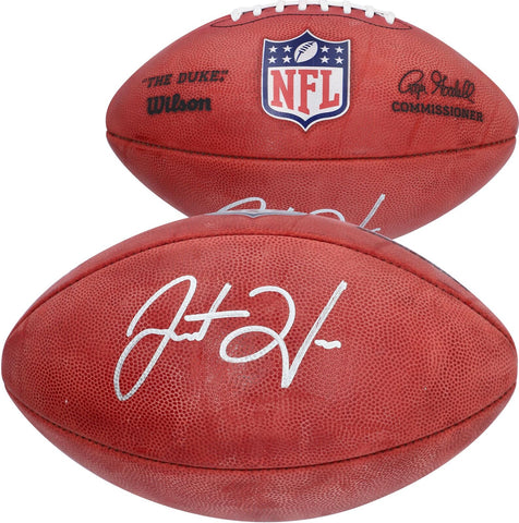 Justin Herbert Los Angeles Chargers Autographed Duke Game Football