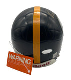 Franco Harris HOF Signed/Auto Black Mini Football Helmet Steelers Steiner 205882