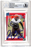 Jeremiah Owusu-Komamoah Signed 2021 Panini Donruss #326 Beckett 38723
