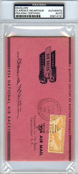 Clarence McArthur Autographed Signed Envelope PSA/DNA #83814157