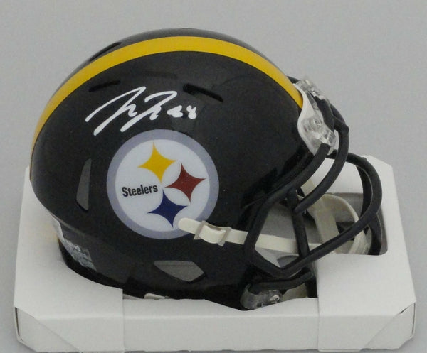Steelers Tight End PAT FREIERMUTH Signed Riddell Mini Helmet AUTO - BAS