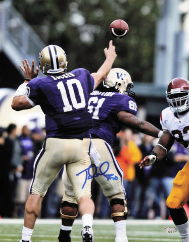 Jake Locker Autographed Signed 11x14 Photo Washington Huskies MCS Holo #64141