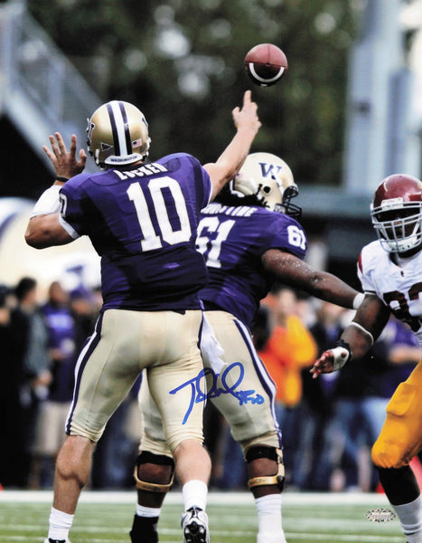 Jake Locker Autographed Signed 11x14 Photo Washington Huskies MCS Holo #64141