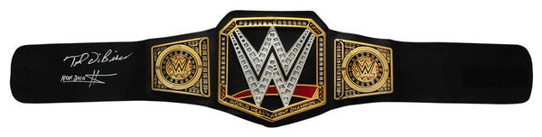 Ted DiBiase Signed WWE Championship Replica Toy Wrestling Belt w/HOF - (SS COA)