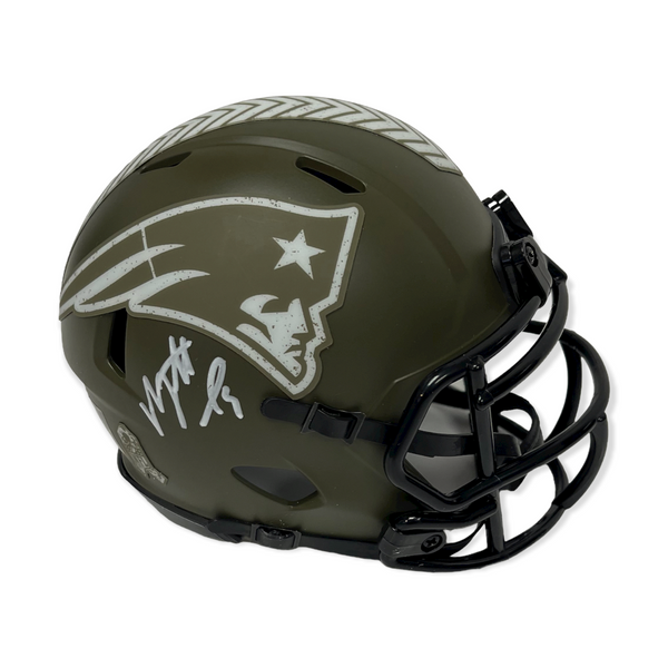 Matt Judon Signed Autographed Salute To Service Speed Mini Helmet NEP