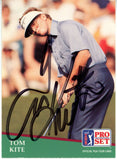 Tom Kite Autographed 1991 Pro Set #27 Trading Card Beckett 44865