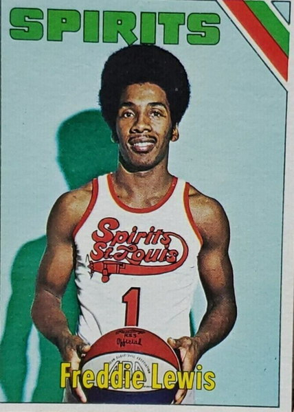 Freddie Lewis Signed ABA Spirits of St Louis Jersey (JSA COA) 3xABA Ch –  Super Sports Center