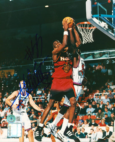 Hawks Dikembe Mutombo Authentic Signed 8x10 Photo Autographed BAS #BJ67388