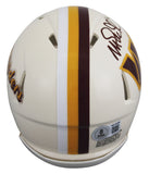 Commanders Magic Johnson Authentic Signed Retro Speed Mini Helmet BAS Witnessed