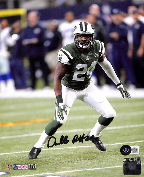 Darrelle Revis Autographed/Signed New York Jets 8x10 Photo Beckett 42541
