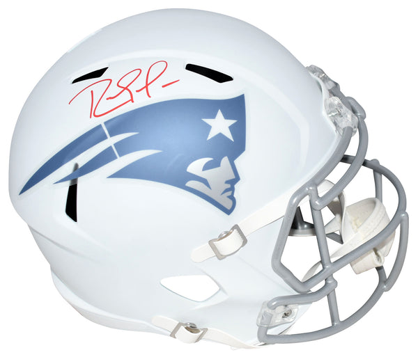 RANDY MOSS SIGNED NEW ENGLAND PATRIOTS 2025 RIVALRIES FULL SIZE SPEED HELMET BAS