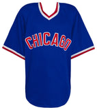 Andre Dawson Signed Blue Throwback Custom Baseball Jersey - (SCHWARTZ COA)