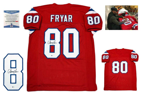 Irving Fryar Autographed SIGNED Custom Jersey - Beckett Authentic w/ Photo - NE