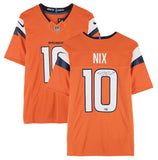 Bo Nix Autographed Denver Broncos Orange Limited Jersey Fanatics