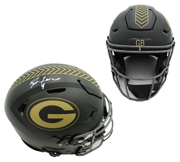 Brett Favre Signed Green Bay Packers Speed Flex Authentic STS 4 Helmet