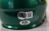 Bo Nix Autographed Dark Green Oregon Ducks Riddell Mini Helmet - Beckett COA