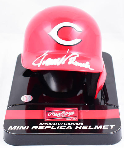 Johnny Bench Autographed Cincinnati Reds Mini Batting Helmet- Fanatics *White