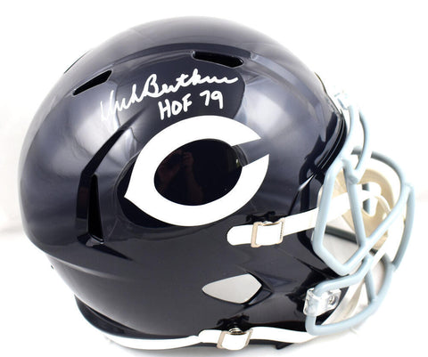 Dick Butkus Autographed Chicago Bears F/S 62-73 Speed Helmet w/HOF - JSA W