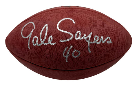Gale Sayers HOF Signed Official Wilson NFL Football Bears JSA 214106