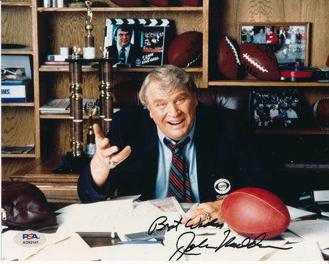 John Madden HOF Oakland Raiders Signed/Autographed 8x10 Photo PSA/DNA 196005