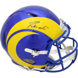 Puka Nacua Autographed Los Angeles Rams Authentic Helmet Fanatics 51291