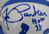Jim Parker HOF Signed/Inscribed Baltimore Colts Mini Football Helmet JSA 213093