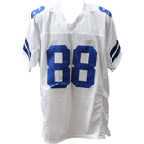 Michael Irvin Autographed/Signed Pro Style XL White Jersey Beckett 28114