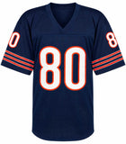Curtis Conway (BEARS) Signed Navy Custom Football Jersey - (JSA COA)