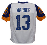 Kurt Warner Autographed/Signed Pro Style White XL Jersey SB MVP Beckett 35839
