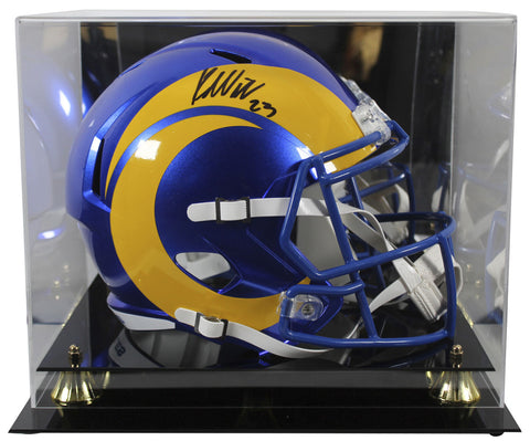 Rams Kyren Williams Authentic Signed Full Size Speed Rep Helmet w/ Case BAS