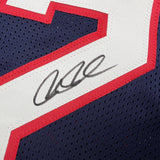 Autographed/Signed Joe Johnson Atlanta Blue Basketball Jersey Beckett BAS COA