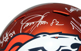 Three Amigos Autographed/Signed Denver Broncos F/S Blaze Helmet JSA 34408