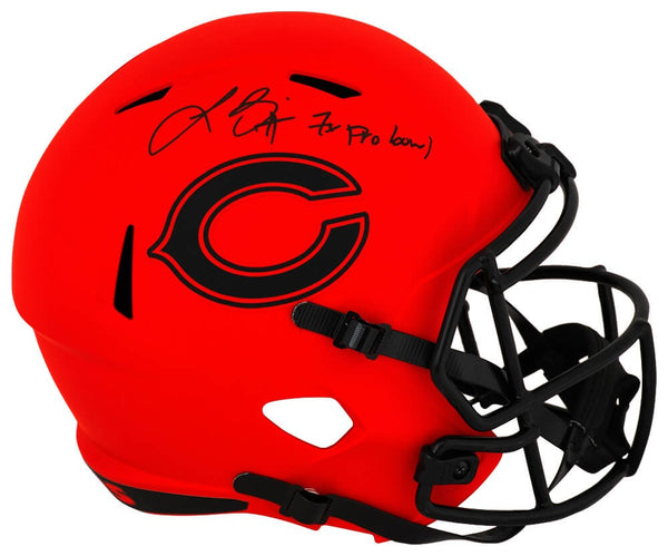 Lance Briggs Signed Bears RAVE Riddell Full Size Replica Helmet w/7x PB (SS COA)
