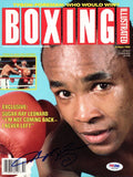 Sugar Ray Leonard Autographed Boxing Illustrated Magazine Cover PSA/DNA #S42749