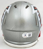 MATT RYAN AUTOGRAPHED FALCONS BLACK MINI HELMET 2016 NFL MVP BECKETT 216626