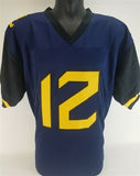 Gary Jennings Jr. Signed West Virginia Mountaineers Jersey (JSA COA) Colts W.R.