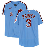 BRYCE HARPER Autographed "21 NL MVP" Phillies Authentic Blue Jersey FANATICS