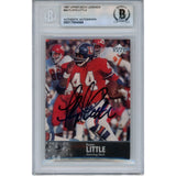 Floyd Little Signed 1997 Upper Deck Legends #44 Trading Card Slab Beckett 51545