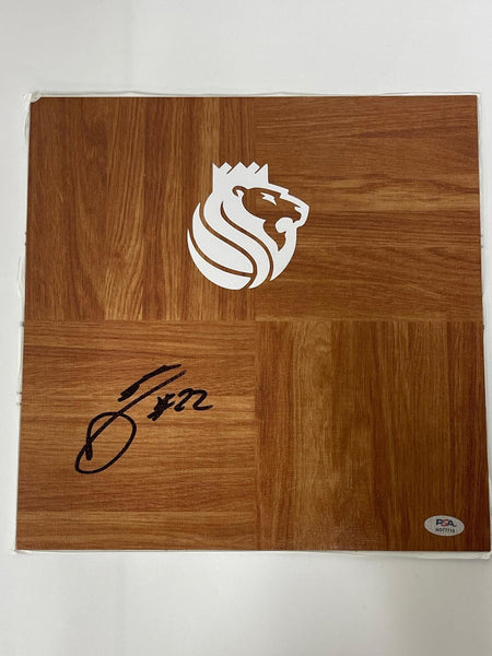Devin Carter Signed floorboard PSA/DNA Autographed Sacramento Kings